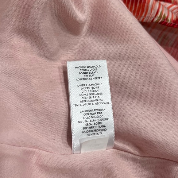 Julia Jordan Two-Tone Floral Pink Satin V-Neck Dress | Size 2 - Picture 8 of 10